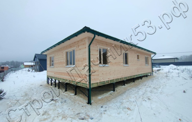 3 Каркасно-щитовой дом   Д-14, 12х8м, 96 М², Московская область, городской округ Истра, село Рождествено. (10)